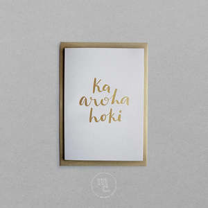 Ka Aroha Hoki Deepest Sympathy Card