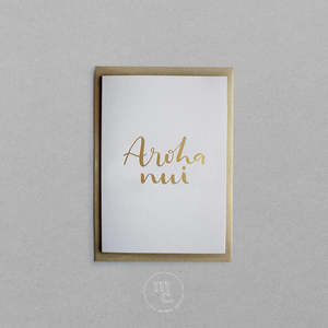 Aroha Nui Greeting Card