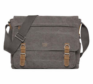 Work: Classic Laptop Messenger Bag - Charcoal