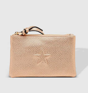 Wallets: Star PU purse - Pink Champagne