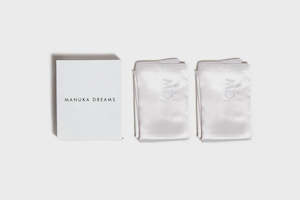 TWIN DREAMS - Set Of Two Pure Silk Pillowcases In Gift Box