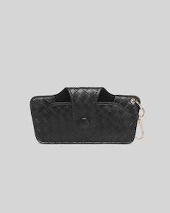 Skittle Sunglass Case - Woven Black