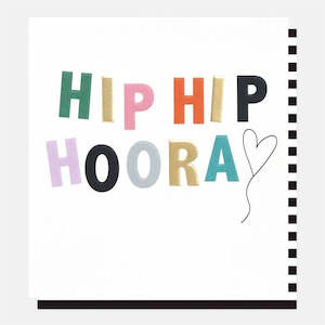 Caroline Gardner - Hip Hip Hooray - Congratulations Card