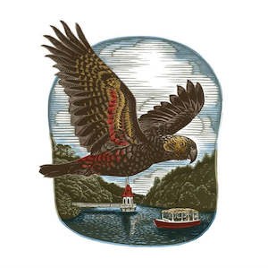Cards Stationery: Wolfkamp & Stone - Kaka At Zealandia - Card