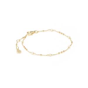 Dotty Bracelet Pearl + Gold