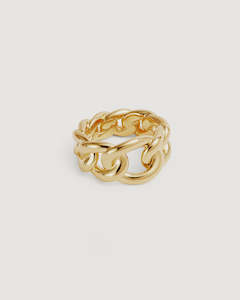 18k Gold Vermeil Strength Ring - 7