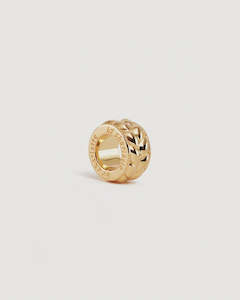 By Charlotte: 18k Gold Vermeil Intertwined Petal Charm