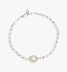 Breathe Pearl Bracelet (Sterling Silver)