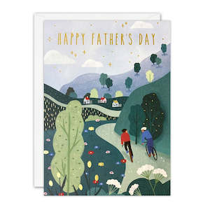 James Ellis: James Ellis - Happy Father's Day Dad Cycling - Father's Day Card