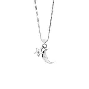KW Moon & Star Necklace