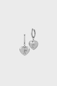 Karen Walker: Runaway Heart Earrings - Silver