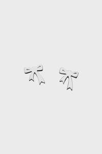 Karen Walker: Mini Bow Stud Earrings (Silver)