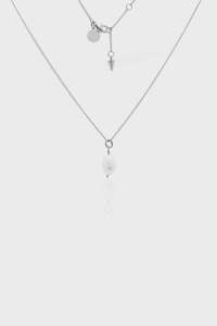 Silk Steel 1: Bianca Necklace - Pearl/Silver