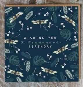 Toasted Crumpet: Toasted Crumpet - Wonderful Birthday Dragonflies - Birthday Card