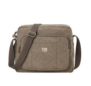 Troop: Classic Zip Top Satchel - Brown