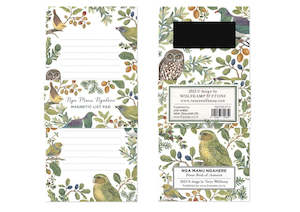Wolfkamp Stone: Wolfkamp & Stone - Nga Manu Ngahere - Magnetic List Pad