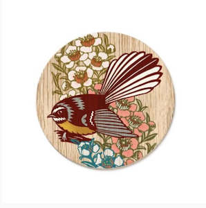 Wolfkamp Stone: Wolfkamp & Stone - Screenprint Fantail - Coaster