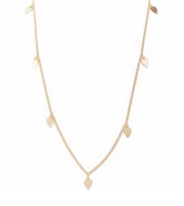 Goldern Heart Charm Necklace (Gold)