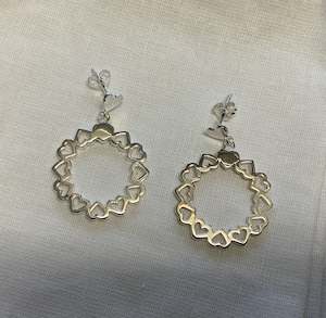 Love Goes Round Circle Earrings