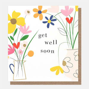 Get Well Soon: Caroline Gardener - Floral - Get Well Card