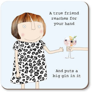 Rosie Made A Thing - True Friend - Coaster
