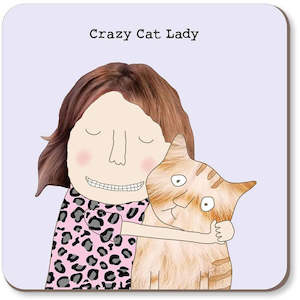 Rosie Made a Thing - Crazy Cat Lady  - Coaster