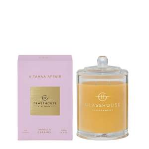Wellbeing Fragrances Perfume: Glasshouse  A TAHAA AFFAIR RANGE candle large - 380g