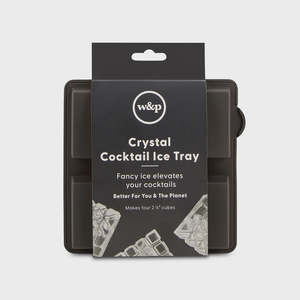 Cocktail Ice Tray Crystal Charcoal