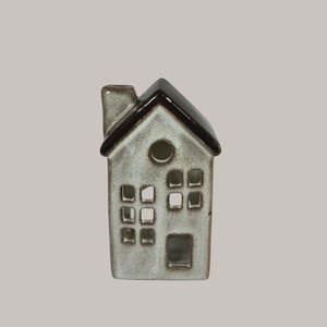 The Silver Nook Tealight House - Natural 10cm