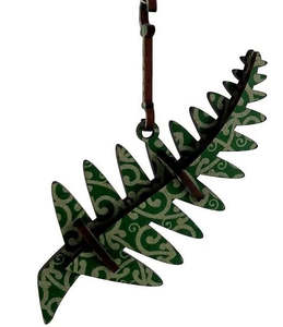 Fern decoration - Green Koru