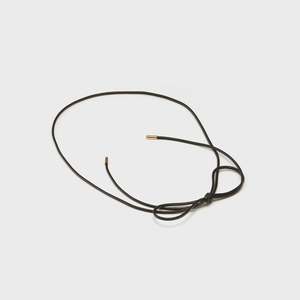 Linea Lariat Black + Gold