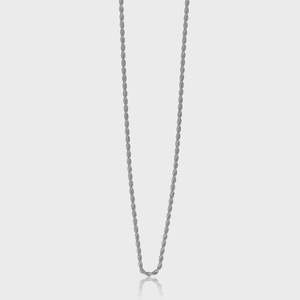 Steel Me Fine Silver Rope Chain