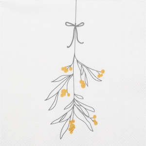 Radar: Räder - Mistletoe - Christmas Cocktail Napkins