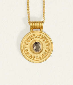 Denarii Coin Necklace (Gold Vermeil)