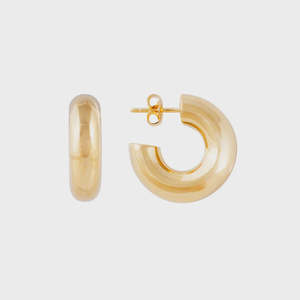Fairley: Bold Gold Midi Hoops