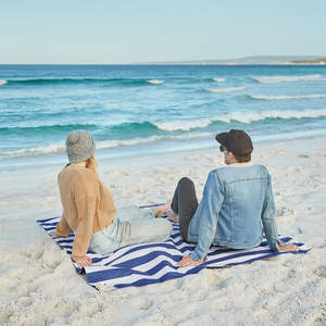 Outdoor And Adventure: Beach Blanket Large - Whitsunday Blue