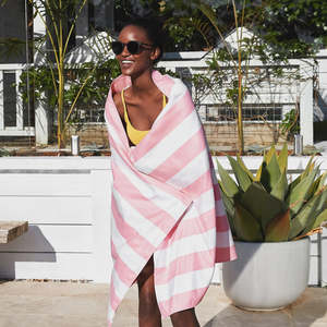 Beach Towel Cabana Light Collection Xl - Malibu Pink