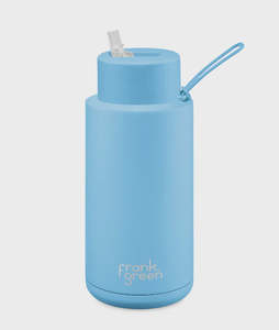 Outdoor And Adventure: 34oz Reusable Bottle (straw) - Sky Blue