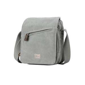 Work: Classic 239 Small Zip Front Cross Body Bag - Ash Grey