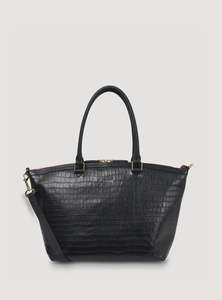Milan Carry-All Black croc