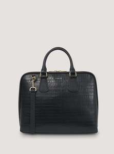 Parker Briefcase - Black Croc