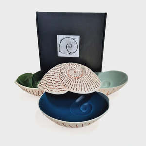 Plates And Platters: Nautilus Shell Bowl - White