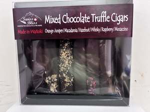 Taste Of Matakana: Chocolate Cigar Box – Mixed Flavours (6 Pieces, 150g)