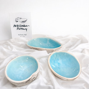 Home Entertainment: Dipping Shell Set (3) Aqua