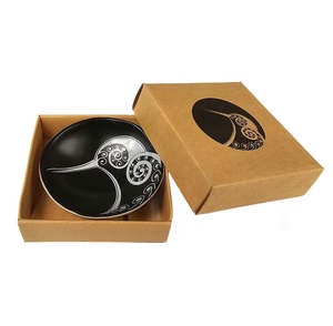 Jo Luping Design - Kiwi White On Black - 7cm Porcelain Bowl