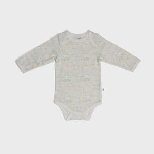 Baby: Cotton Long Sleeve Bodysuit NB - Cub