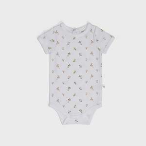 Cotton Short Sleeve Bodysuit 3mths - Floral