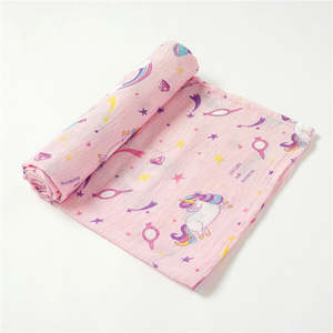 Baby: Bamboo/Cotton Muslin - Rainbow Dream
