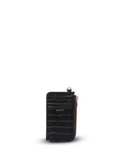 Winona Card Holder Black Croc