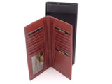 Wallets: Leather Card & Note Wallet- Chestnut